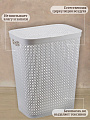 Корзина для белья, 35 л, прямоугольная, плетеная, пластик, смоки, Idea, Пирула, М2614 - фото 4