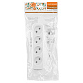 Удлинитель 4 гнезда, 7 м, без заземления, 10 А, 2300 Вт, белый, TDM Electric, Народный, SQ1303-1318 - фото 4