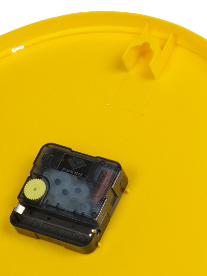 Часы настенные, кварцевые, 25 см, основание желтое, круглые, Рубин, Лимоны, 2524-153