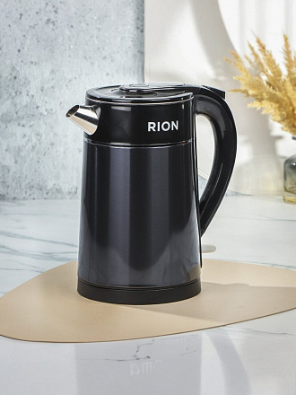 Чайник электрический Rion, CX-K218-18, 1.5 л, 1500 Вт, скрытый нагревательный элемент, нержавеющая сталь