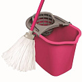 Набор для уборки ведро прямоугольное 10 л + швабра, в ассортименте, York, 072020