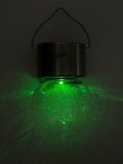 Светильник ландшафтный ФАZА, SLR-L01, на солнечной батарее, подвесной, 9х6 см, белый