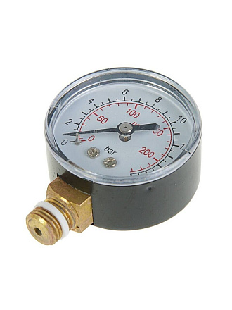 Манометр для насоса, диаметр 53 мм, 16 бар, радиальный, ProFactor, PF SG 861-16