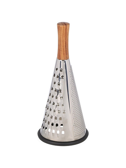 Терка 3 грани, 30х13 см, нержавеющая сталь, рукоятка дерево, Y4-8037