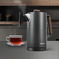 Чайник электрический Редмонд, Strix KM236, серый, 1.7 л, 2200 Вт, скрытый нагревательный элемент, пластик, нержавеющая сталь