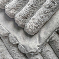 Плед евро, 200х220 см, велсофт жаккард, 100% полиэстер, Silvano, Homey, серый, 13-4303 - фото 3