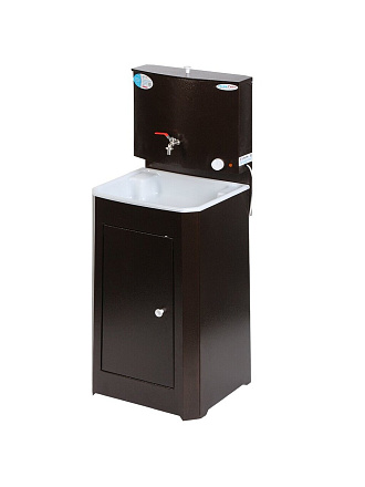 Умывальник металл, с водонагревателем, с мойкой, пластик, Акватекс, 20 л, медь