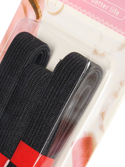 Набор бельевых резинок, черные 3шт, 80Х1.5см, A180036