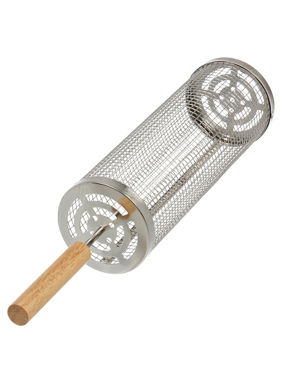 Решетка-гриль для мангала 100х305х470 мм, нержавеющая сталь, рукоятка дерево, для овощей, C020039