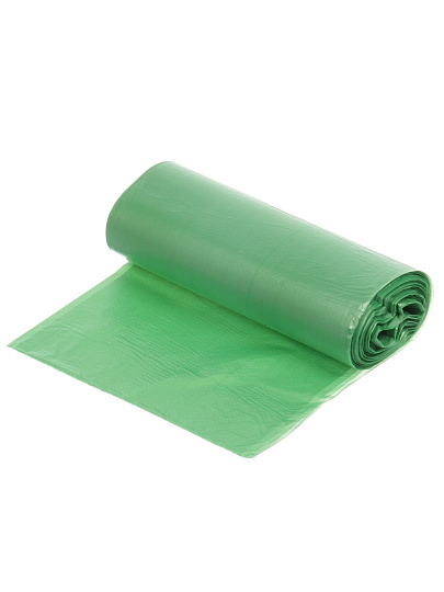 Пакеты для мусора 30 л, 30 шт, 10 мкм, биоразлагаемые, Марья Искусница, 91242, зеленые