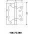 Петля накладная для деревянных дверей, Аллюр, 100х75х2.5 мм, универсальная, 2BB WW, 13699, 2 шт, коробка, белая - фото 5