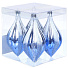Елочный шар 4 шт, голубой, серебро, 12х5.9 см, фигурный, SSYQB-0122375 - фото 2