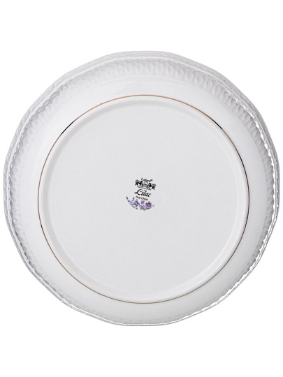 Салатник фарфор, круглый, 23х6 см, 1.9 л, Lilac, Lefard, 760-807