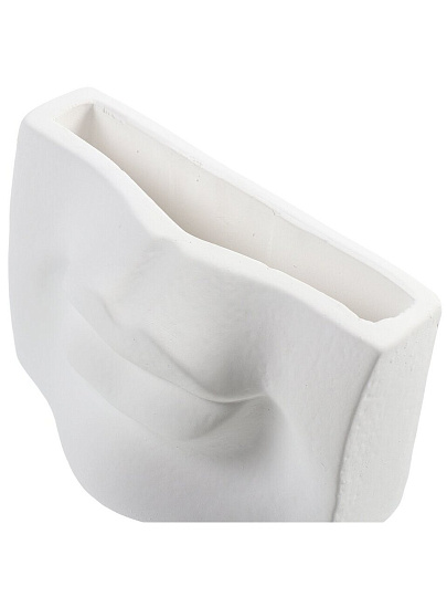 Фигурка декоративная гипс, 16.4х8.5х10.8 см, кашпо, ваза, органайзер, белая, 10 0715 0000