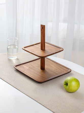 Менажница акация, 25x25x27 см, 2 яруса, Daniks, SR18825A