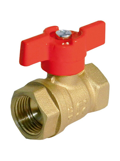 Кран для воды, 1", г-г, ручка-бабочка, БАЗ