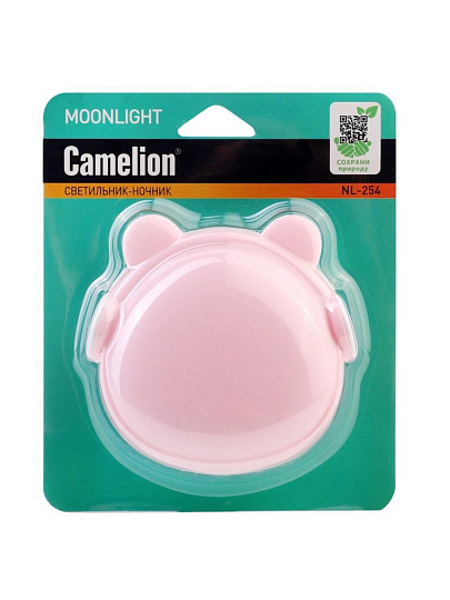Ночник Camelion, NL-254, 220 Вт, "наушники" LED с фотосенсором