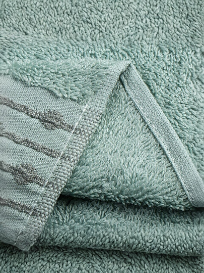 Полотенце банное 70х140 см, 100% хлопок, 470 г/м2, Дафна, ментол, Узбекистан, 5320470140