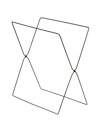 Корзина для хранения белья и вещей, 25х40х46 см, прямоугольная, черная, A290121