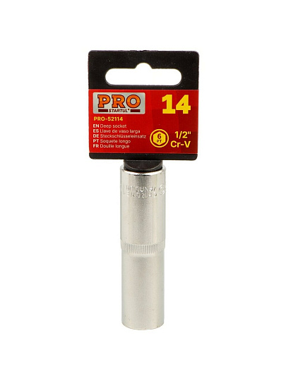 Головка торцевая 6-гранная, 1/2&quot;, 14 мм, глубокая, Startul, PRO-52114