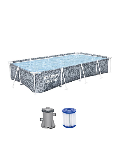 Бассейн каркасный Bestway, 366х201х66 см, 561FV, фильтр-насос, 4000 л