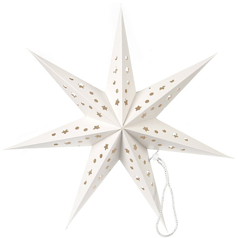 Елочное украшение Звезда, белое, 45 см, SYZWX-202288