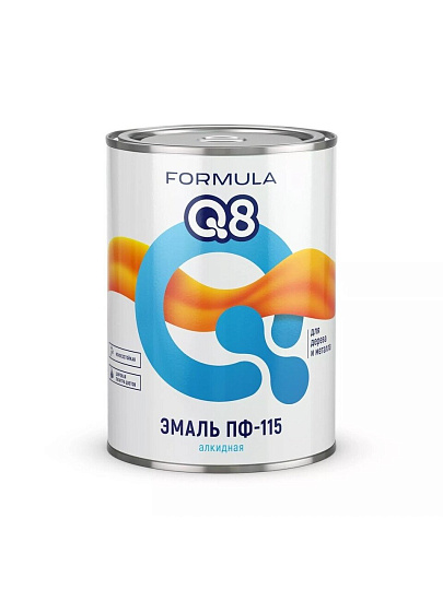 Эмаль Formula Q8, ПФ-115, алкидная, глянцевая, голубая, 0.9 кг