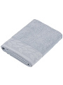 Полотенце банное 50х90 см, 100% хлопок, 500 г/м2, Перо, Silvano, серо-голубое, Узбекистан - фото 2