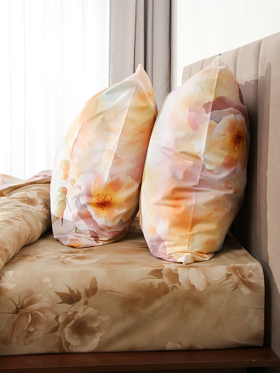 Постельное белье семейное, простыня 215х240 см, 2 наволочки 70х70 см, 2 пододеяльника 145х215 см, Silvano, поплин, Вонто