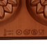 Форма для запекания силикон, 17.5х29.5 см, прямоугольная, 6 кексов, шоколад, Daniks, Хризантемы Savory, Y4-4971 - фото 4
