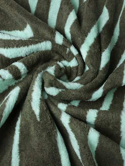 Плед евро, 200х220 см, 60% хлопок, 40% акрил, Karteks, Soft Komfort PS1677A, зеленый, 104/200.1677А