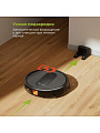 Робот-пылесос аккумуляторный, Kyvol, D10, 28 Вт, с контейнером, 0.25 л, 2.6 А.ч, сухая и влажная уборка, черный - фото 7