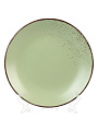 Тарелка десертная, керамика, 19 см, круглая, OH!SPLASH, Domenik, DMD172, зеленая