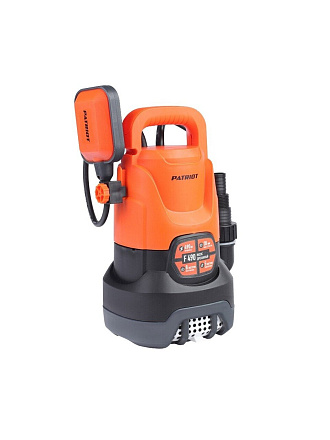 Насос дренажный, Patriot, 490 Вт, глубина погружения 8 м, максимальный напор 5 м, F 490