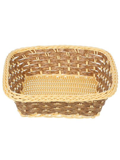 Корзина декоративная 23х23х8 см, квадратная, плетеная, Y4-8903