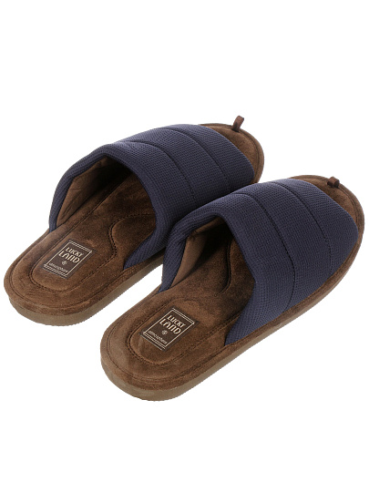 Тапки для мужчин, полиэстер, ЭВА, в ассортименте, р. 41, открытые, Lucky Land, 5091M-CH-O