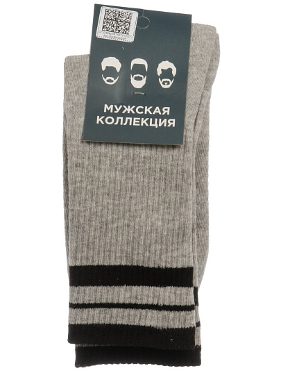 Носки для мужчин, хлопок, Красная ветка, серые, р. 29, С 1350