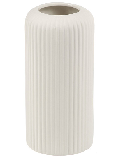 Ваза для сухоцветов керам, настольная, 10*10*20.5 см, Барбарис, белый, Y4-11063