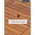 Мебель садовая Green Days, Роса, дерево, стол, 150х90х74 см, 6 стульев, 80 кг, TP4042.1 - фото 20