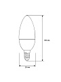 Лампа светодиодная E14, 11 Вт, 95 Вт, свеча, 3000 К, теплый белый свет, Ergolux, 13618 - фото 2