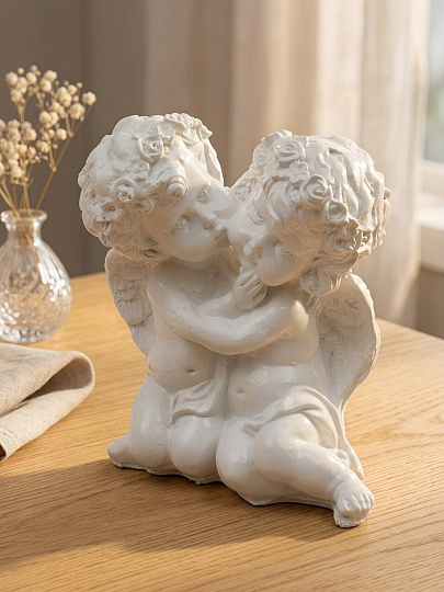 Фигурка декоративная Амур влюбленная пара, 10х9.5 см, 514