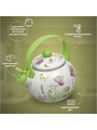 Чайник сталь, эмалированное покрытие, 2 л, со свистком, Appetite, Примавера, индукция, белый, зеленый, FT7-PR - фото 10