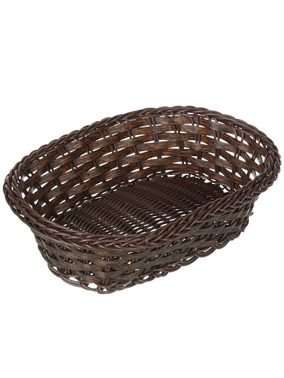 Корзина декоративная 27х19х8 см, овальная, плетеная, Y4-8899