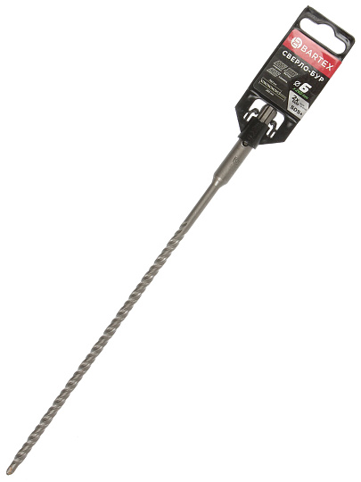 Сверло-бур для перфоратора, Bartex, диаметр 6х200х260 мм, SDS-Plus, KF102007F