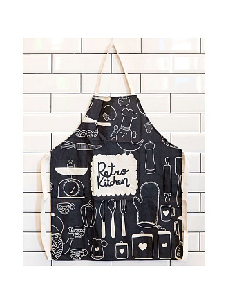 Фартук 69х84 см, 100% полиэстер, без кармана, Ретро кухня, Y3-839