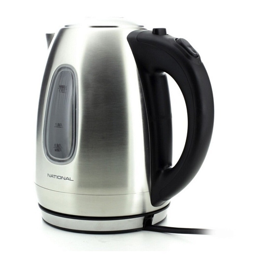 Чайник электрический National, NK-KE17551, 1.7 л, 2200 Вт, скрытый нагревательный элемент, металл
