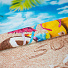 Полотенце пляжное 80х150 см, 100% хлопок, 170 г/м2, Отпуск, АртДизайн, Россия, пк.80.150 - фото 2