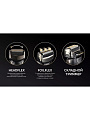 Электробритва аккумуляторная, Polaris, PMF1013RC, сеточная, сухое/влажное бритье, 3 бритвенные головки, wet&amp;amp;dry 5D PROF 3, 022264 - фото 8