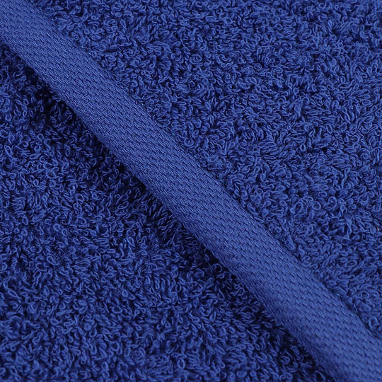 Полотенце банное 70х140 см, 375 г/м2, жаккардовый бордюр, Вышневолоцкий текстиль, темно-синее, 634, Россия, К1-70140.120.375