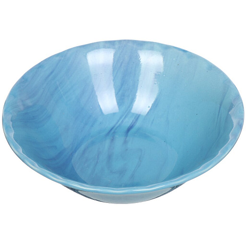 Салатник керамический, 450 мл, Радуга голубая